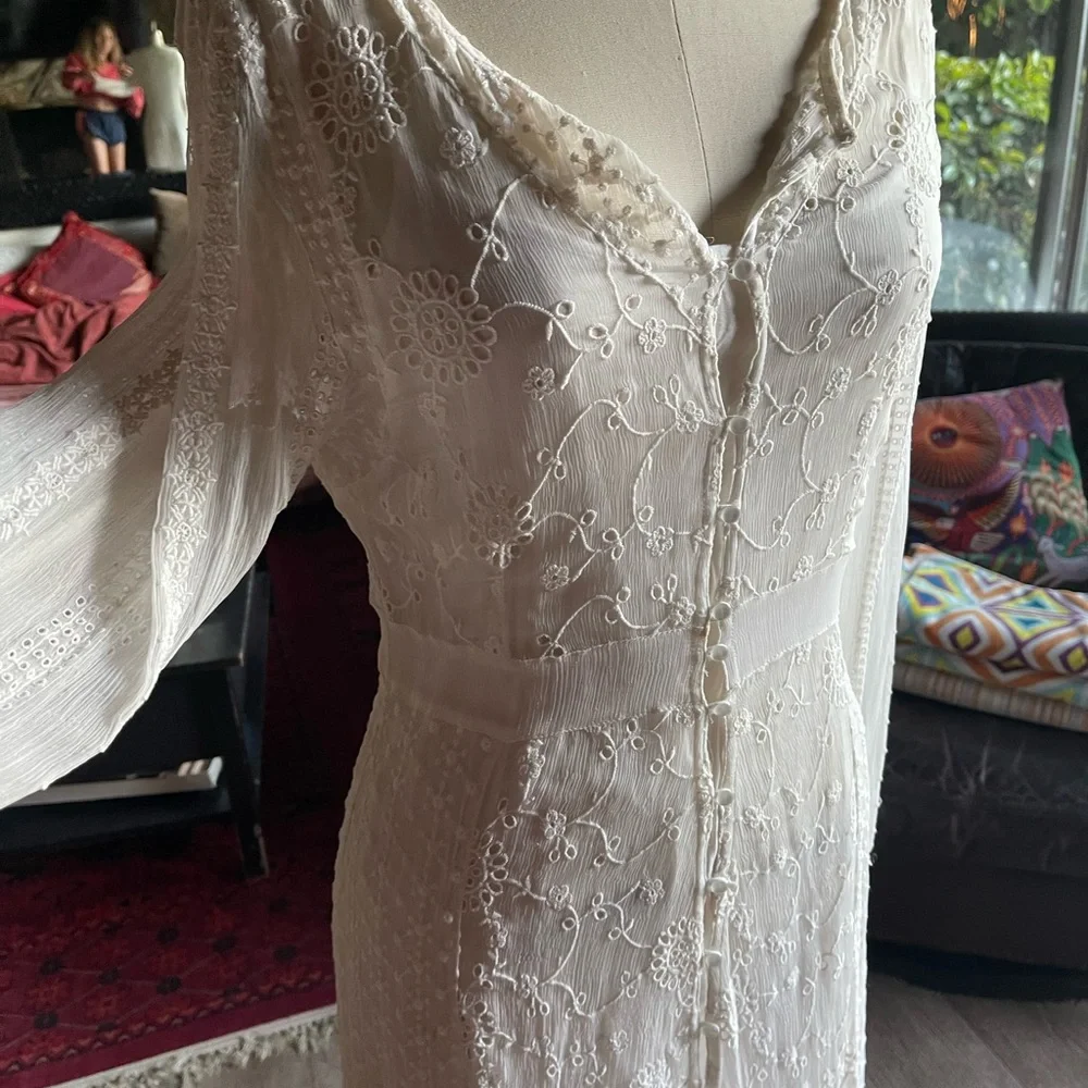 Free People White Lace Dress - Picture 7 of 10